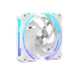 ⁦مروحة كيس ضغط هواء عالي Alseye W12 Plus DC 12V مع مزامنة ARGB - أبيض (الكويت)⁩ - الصورة ⁦6⁩