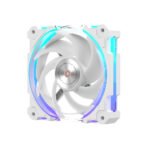 ⁦مروحة كيس ضغط هواء عالي Alseye W12 Plus DC 12V مع مزامنة ARGB - أبيض (الكويت)⁩ - الصورة ⁦7⁩