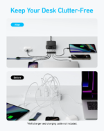 ⁦شاحن أنكر A2154K11 (112 واط، 6 منافذ) - أسود⁩ - الصورة ⁦6⁩