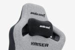⁦كرسي الألعاب AndaSeat Kaiser 4 الجديد بقماش الكتّان مع مساند ذراع 6D – مقاس XL – لون رمادي Ash⁩ - الصورة ⁦9⁩