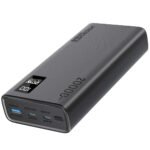 بروميت بنك الطاقة الذكي المدمج BOLT-20PD مزود بمنفذي USB-C بقوة 20 واط بتقنية الشحن السريع PD ومنفذي USB-A بقوة 22.5 واط - اسود