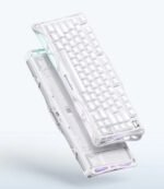 ⁦لوحة مفاتيح جرافاستار ميركوري كيه ١ بنسبة ٧٥ بالمئة لاسلكية ميكانيكية للألعاب إصدار خاص - أبيض⁩ - الصورة ⁦6⁩