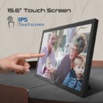 ⁦إطار صور رقمي ذكي بشاشة 15.6 بوصة بدقة عالية مع اتصال لاسلكي، لون أسود⁩ - الصورة ⁦5⁩