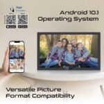 ⁦إطار صور رقمي ذكي بشاشة 15.6 بوصة بدقة عالية مع اتصال لاسلكي، لون أسود⁩ - الصورة ⁦7⁩