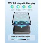 ⁦راف باور PD Pioneer باور بانك لاسلكي مغناطيسي 10,000 ملي أمبير Qi2 — RP-PB1217⁩ - الصورة ⁦5⁩