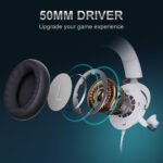 ⁦سايدس سبيكترا سماعة ألعاب SA-915W بصوت محيطي افتراضي 7.1 عبر USB – ابيض⁩ - الصورة ⁦7⁩