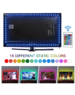 ⁦شريط إضاءة LED RGB للشاشة/التلفزيون من تويستد مايندز، يعمل بـ USB، طول 2 متر | TM-LED-2M / X002JFLRZR⁩ - الصورة ⁦4⁩