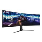 ⁦شاشة الألعاب المنحنية اسوس روج ستريكس موديل XG49VQ فائقة الاتساع بحجم 49 انش, معدل تحديث 144 هيرتز, زمن الاستجابة 4 ملي ثانيه اتش دي ار 400 مع خاصية الفري سينك و بانل VA - اسود⁩ - الصورة ⁦5⁩