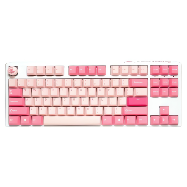 DUCKY ONE 3 كيبورد TKL HOT SWAP - مفاتيح Silent Cherry Red سلكية بإضاءة RGB - Gossamer Pink