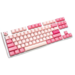 ⁦DUCKY ONE 3 كيبورد TKL HOT SWAP - مفاتيح Silent Cherry Red سلكية بإضاءة RGB - Gossamer Pink⁩ - الصورة ⁦3⁩