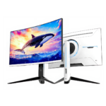 ساديس شاشة العاب منحنية VA موديل SA-C01Q27W, مقاس 27 بوصة, QHD (2K) 2560x1440, معدل تحديث 180 هيرتز, استجابة 1 ملي ثانية, HDMI 2.1 - ابيض