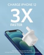 ⁦شاحن امكر باوربورت III مدخل USB-C بقوة 20 واط موديل A2149K22 - ابيض⁩ - الصورة ⁦2⁩