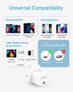 ⁦شاحن امكر باوربورت III مدخل USB-C بقوة 20 واط موديل A2149K22 - ابيض⁩ - الصورة ⁦6⁩