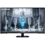شاشة سامسونج Odyssey Neo G7 للألعاب 43 بوصة مسطّحة – دقة 4K، HDMI 2.1، معدل تحديث 144Hz، زمن استجابة 1ms – موديل LS43CG700NMXUE