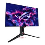 ⁦أسوس ROG Swift OLED ‏27 بوصة QHD ‏(2560×1440)‏ بسرعة تحديث 480Hz وزمن استجابة ‏0.03ms، بمنفذ HDMI 2.1 – شاشة ألعاب فائقة السرعة⁩ - الصورة ⁦3⁩