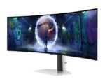 ⁦شاشة سامسونج أوديسي G9 G932 للألعاب، مقاس 49 بوصة، بتقنية OLED ودقة QHD مزدوجة (5120 × 1440)، ومعدل تحديث 240 هرتز، وزمن استجابة 0.03 مللي ثانية، وإمكانية تعديل الارتفاع مع الإمالة - فضي LS49DG932SMXUE⁩ - الصورة ⁦3⁩