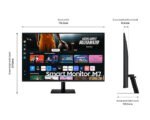 ⁦شاشة Samsung M70D مقاس 32 بوصة – دقة 4K، زمن استجابة 4ms، لوحة VA، معدل تحديث 60Hz، شاشة مسطّحة الموديل: LS32DM702UMXUE⁩ - الصورة ⁦11⁩