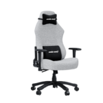 ⁦كرسي الألعاب AndaSeat Luna Series مع مسند قدم – قماش رمادي⁩ - الصورة ⁦4⁩