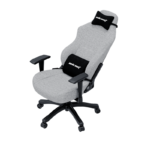 ⁦كرسي الألعاب AndaSeat Luna Series مع مسند قدم – قماش رمادي⁩ - الصورة ⁦5⁩