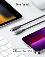Anker 542 USB-C to Lightning Cable (Bio-Based) (0.9m/3ft) -Black A80B1H11 - Level UpAnkerCharging Cable194644108380
