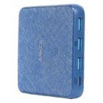 Anker PowerPort Atom III Slim 4 ports 65W & PIQ 3 - Blue Fabric A2045K31 - Level UpAnkerPower Bank194644020460