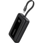 باور بانك أنكر زولو (20000 مللى امبير ، 30 وات، كابل USB-C مدمج) - أسود A1689H11