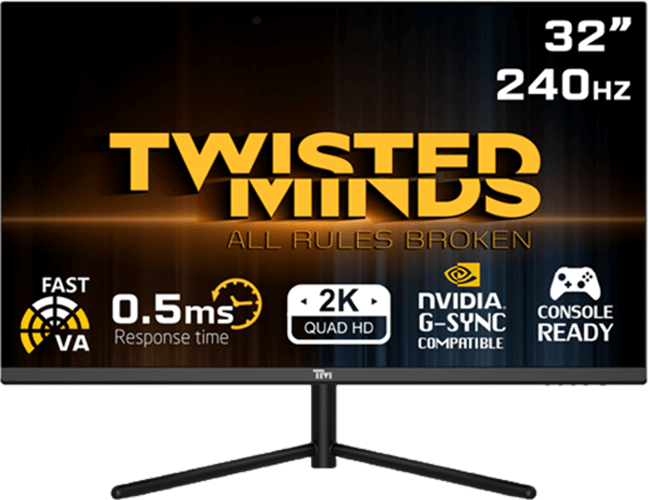 ce2c287c971f488e76e37736e0eec242.png شاشة توستد مايندز بقياس ٣٢ بوصة بدقة ٢٥٦٠ × ١٤٤٠، بمعدل تحديث ٢٤٠ هرتز، وزمن استجابة ٠٫٥ مللي ثانية، مزودة بمنافذ عرض عالية السرعة، ولوحة تباين عمودي، تصميم مسطح، لون أسو - الصورة 1