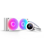 Nzxt Krakrn Plus 240 RGB 240mm AIO Liquid Cooler With 1.54" LCD & RGB Fans - White