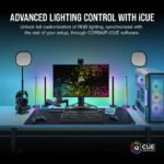 ⁦CORSAIR MM700 RGB Extended 3XL Cloth
Gaming Mouse Pad / Desk Mat - Black⁩ - الصورة ⁦2⁩