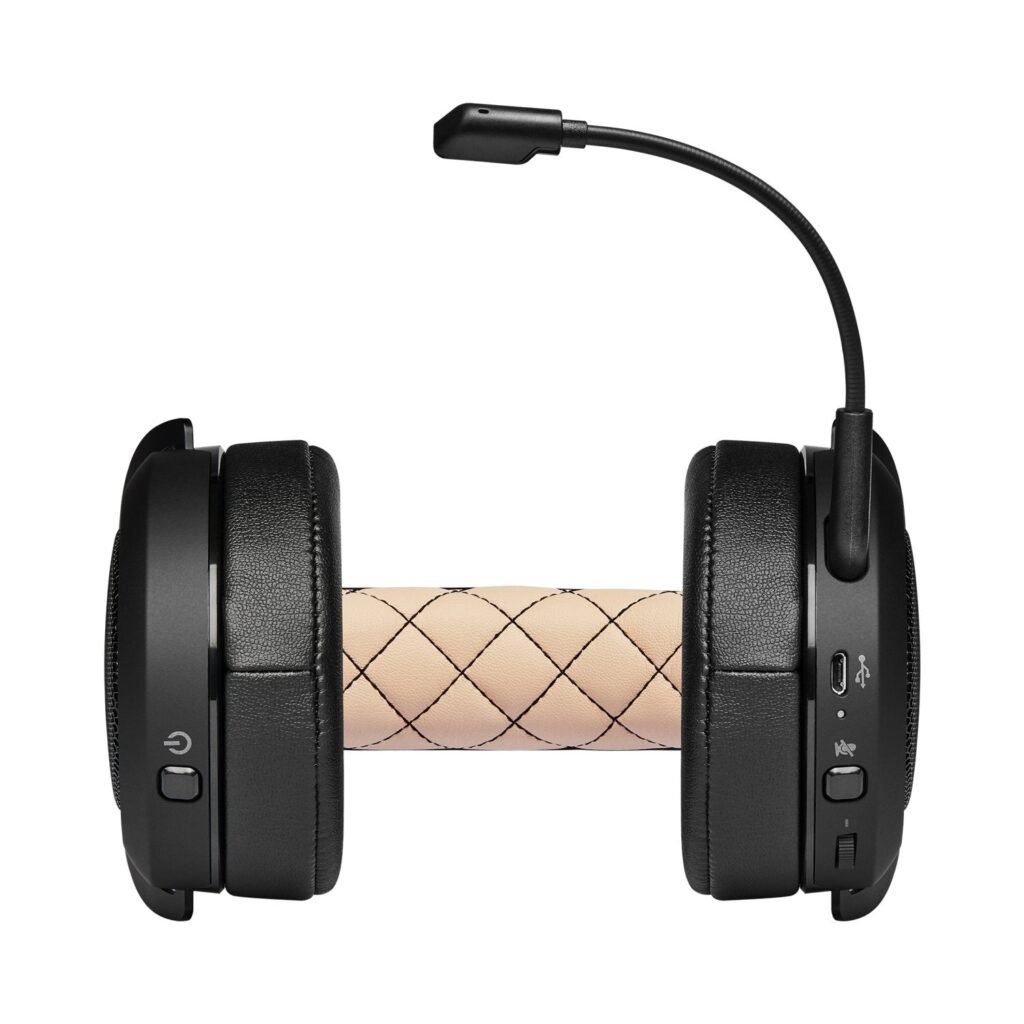 CORSAIR HS70 PRO WIRELESS Gaming Headset — Cream (EU) - Level UpLevel UpPC Accessories840006610076