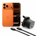 Apple iPhone 17 Pro Max 12GB RAM 6.9" - ESIM 1 TB Orange With RAVPower PD20W Wall Charger + USB C to USB C Cable BLACK