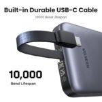 ⁦UGREEN 12000mAh 100W Fast Charging Power Bank 35526B⁩ - الصورة ⁦3⁩