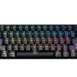 DK61 Mechanical keyboard Wireless + WIRE BLACK (BLUE SWITCH) - Level UpLevel UpKeyboard55663311107852