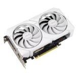 ⁦اسوس كارت شاشة ثنائية Radeon RX 9060 XT بسعة 16 جيجابايت GDDR6 للألعاب - أبيض⁩ - الصورة ⁦8⁩