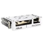 ⁦اسوس كارت شاشة ثنائية Radeon RX 9060 XT بسعة 16 جيجابايت GDDR6 للألعاب - أبيض⁩ - الصورة ⁦4⁩