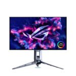 شاشة ألعاب ASUS ROG Swift OLED PG27AQWP-W مقاس 27 بوصة (26.5 بوصة قابلة للرؤية) TrueBlack لامعة بنظام Tandem OLED، وضع مزدوج (QHD عند 540Hz، HD عند 720Hz)، زمن استجابة 0.02 مللي ثانية (GTG)، متوافقة مع G-SYNC