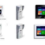 نظام إنتركم فيديو IP مع شاشة لمس 7 بوصة ووحدة خارجية بكاميرا – موديل SKY-IP-M72T + SKY-IP-P4