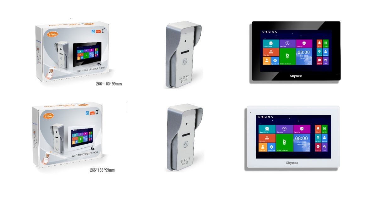 dqqeeeeee.jpg نظام إنتركم فيديو IP مع شاشة لمس 7 بوصة ووحدة خارجية بكاميرا – موديل SKY-IP-M72T + SKY-IP-P4 - الصورة 1