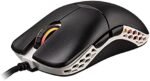 DUCKY FEATHER HAUNO BLUE SWITCHES LIGHTWEIGHT RGB GAMING MOUSE -BLACK & WHITE - Level UpDUCKYPC Accessories4710578304542