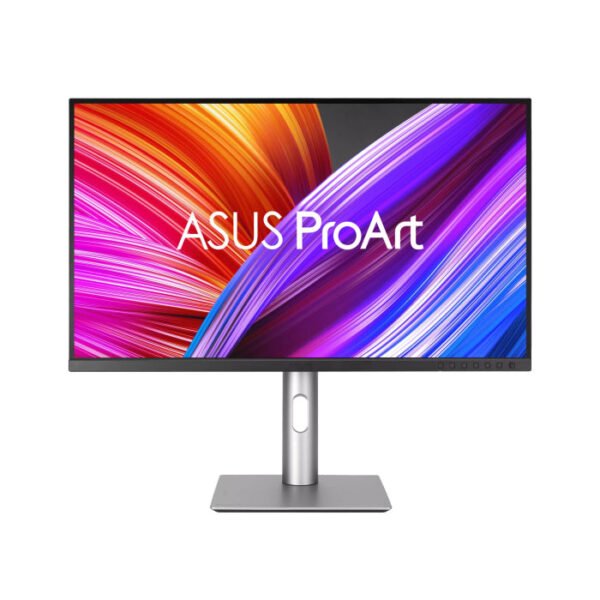 شاشة أسوس بروآرت PA329CRV بحجم 32 بوصة بدقة 4K UHD 3840x2160، معدل تحديث 60 هرتز، زمن استجابة 5 مللي ثانية، منفذ USB-C بقوة 96 واط، دقة ألوان ΔE < 2، HDR 400، 98% DCI-P3، شاشة احترافية من نوع IPS