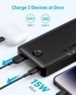 ⁦باور بانك أنكر 325 (Power Core 20K II) - أسود A1286H11⁩ - الصورة ⁦4⁩