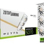 بطاقة رسومات زوتاك للألعاب جي فورس RTX 5070 AMP الإصدار الأبيض 12 جيجابايت 192 بت GDDR7