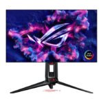 أسوس ROG Swift OLED ‏27 بوصة QHD ‏(2560×1440)‏ بسرعة تحديث 480Hz وزمن استجابة ‏0.03ms، بمنفذ HDMI 2.1 – شاشة ألعاب فائقة السرعة