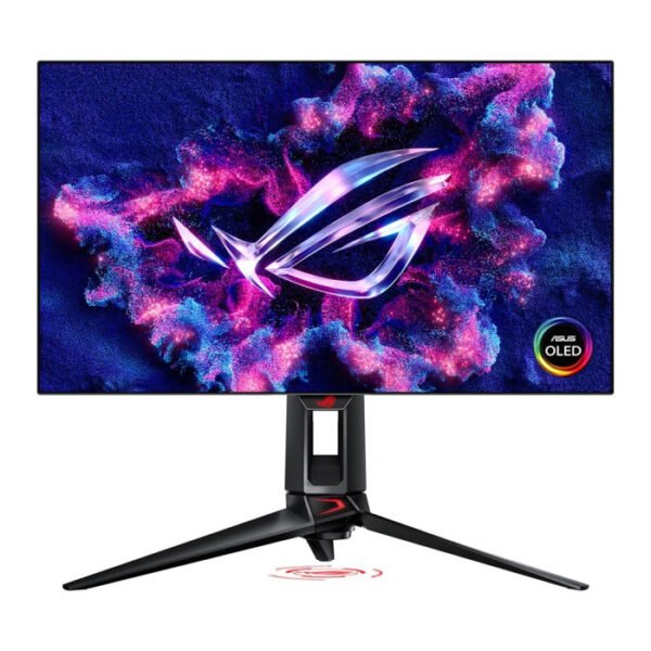 أسوس ROG Swift OLED ‏27 بوصة QHD ‏(2560×1440)‏ بسرعة تحديث 480Hz وزمن استجابة ‏0.03ms، بمنفذ HDMI 2.1 – شاشة ألعاب فائقة السرعة