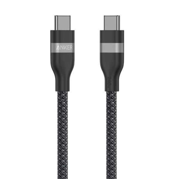 كابل انكر  USB-C إلى USB-C بقوة 240 واط  (0.9 متر/3 أقدام) - أسود A82E2H11