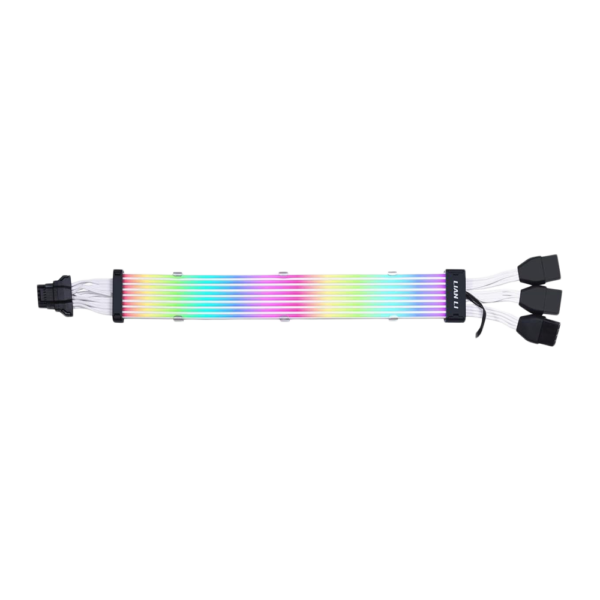 LIAN LI STRIMER PLUS V2 16-12 ,8 Light Addressable RGB Extension Cable - Black