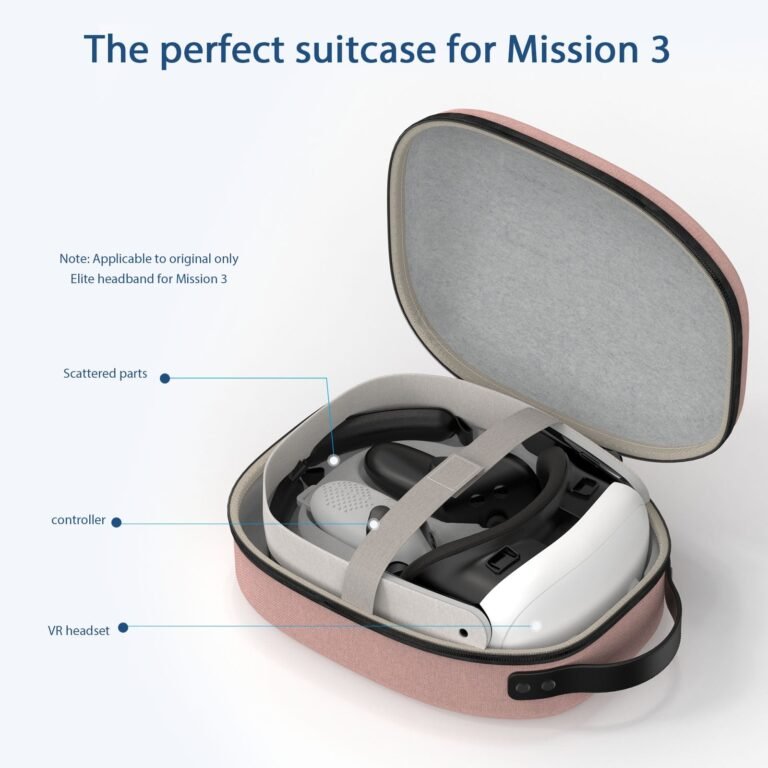 Gamax Meta Quest 3 Storage Box Carbon Fiber ( Model B ) - Pink - Level UpGamaxVirtual Reality Accessories6972520255717