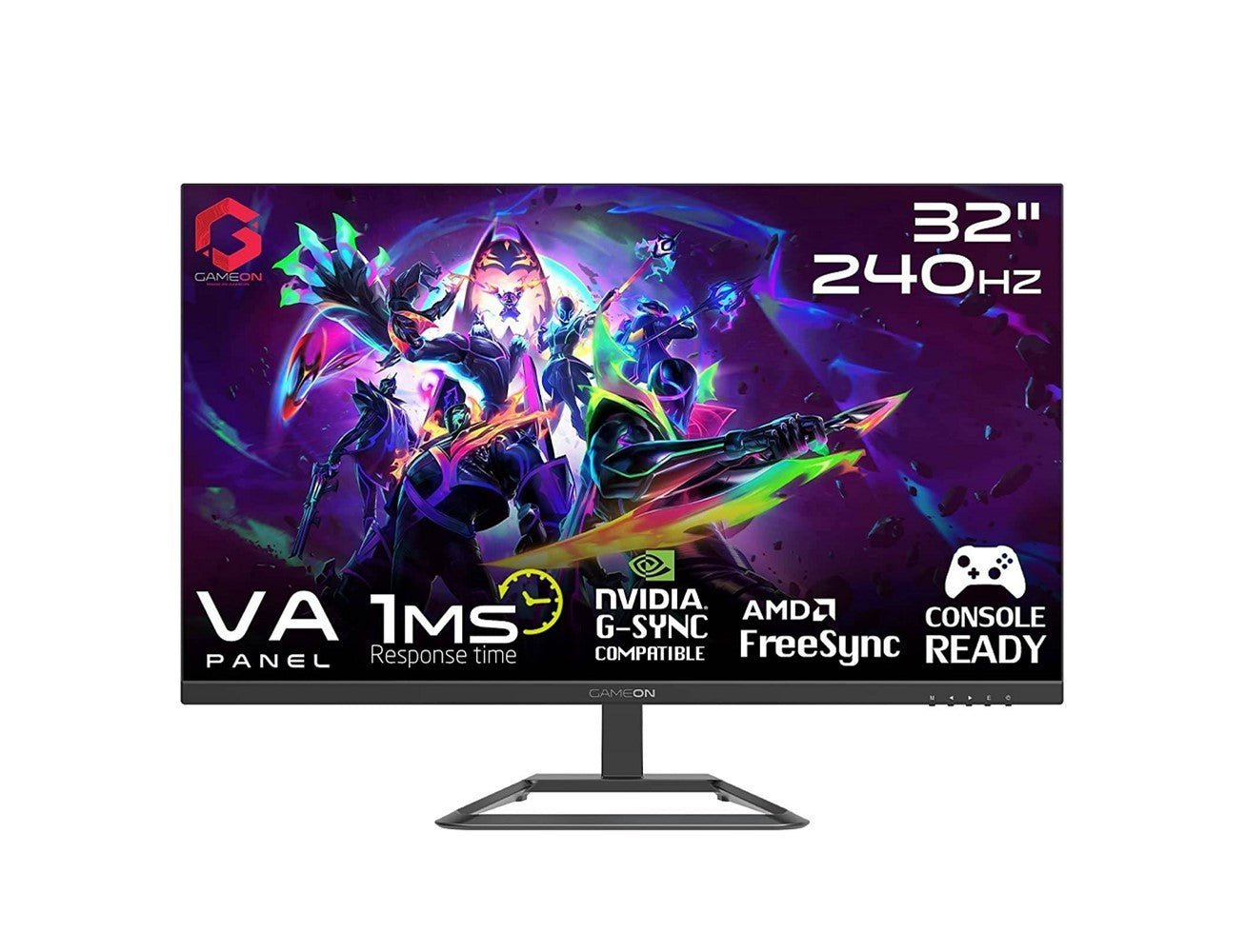 gameon-gop32fhd240va-32-fhd-240hz-1ms-1920x1080-flat-va-gaming-monitor-with-g-sync-free-sync-black-745479.jpg GAMEON GOP32FHD240VA 32" FHD, 240Hz, 1ms (1920x1080) Flat VA Gaming Monitor With G-Sync & Free Sync - Black - Level UpgameonGaming Monitor722777894865