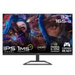 GAMEON GOP32QHD165 32" QHD, 165Hz, 1ms (2560x1440) 2K Flat IPS Gaming Monitor With G-Sync & FreeSync - Black (HDMI 2.1 Console Compatible) - Level UpgameonGaming Monitor0722777894872