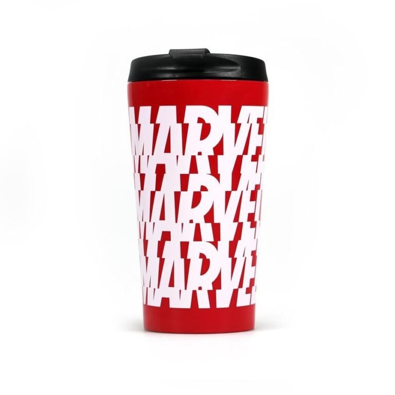 HMB LIDDED MUG: MARVEL- LOGO (AOP) (METAL) - Level UpLevel UpAccessories5055453484544